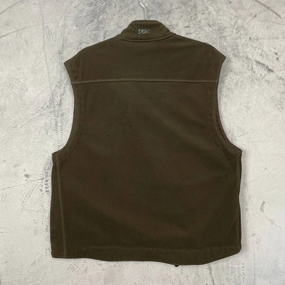 Dri Duck Fleece Workwear Utility Zip Vest Medium Olive Green Rugged Outdoors‎